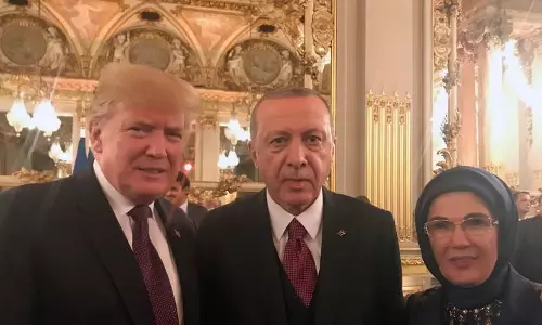 ഉര്‍ദുഗാനും ട്രംപും തമ്മില്‍ നേരില്‍ കണ്ടു