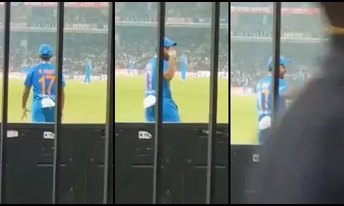 റിഷഭ് പന്തിന് ധോണി ആരാധകര്‍ നല്‍കിയ വരവേല്‍പ്പും താരത്തിന്‍റെ പ്രതികരണവും