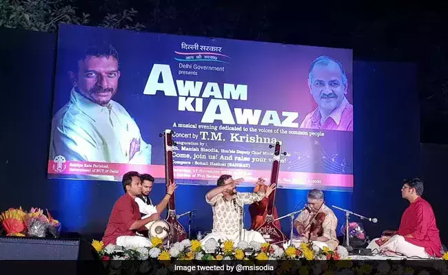 സംഘ് പരിവാര്‍ ഭീഷണി വകവെക്കാതെ ഡല്‍ഹിയില്‍ ടി.എം കൃഷ്ണയുടെ കച്ചേരി