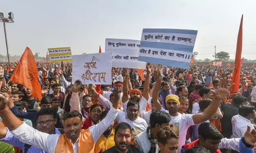 രാമക്ഷേത്ര നി‍ർമ്മാണത്തിന് ഉടൻ ഓർഡിനൻസ്: ആവശ്യമുന്നയിച്ച് സങ്കല്‍പ് രഥയാത്രയുമായി ആര്‍.എസ്.എസ്