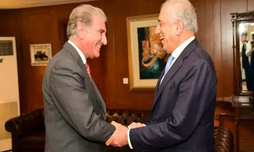 അഫ്ഗാന്‍ സമാധാന ശ്രമങ്ങളുടെ ഭാഗമായി പാക്കിസ്ഥാന്‍ വിദേശകാര്യ മന്ത്രിയുമായി അമേരിക്കന്‍ പ്രതിനിധി ചര്‍ച്ച നടത്തി