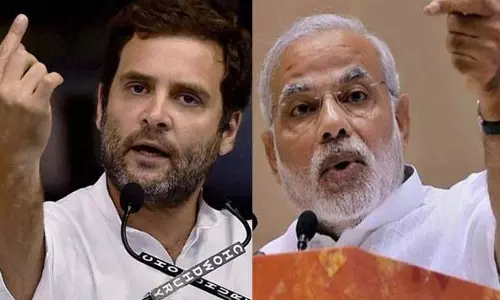 മോദി ‘’ഭാരത് മാതാ കീ ജയ്’’ വിളിക്കുന്നതിനെ വിമര്‍ശിച്ച് രാഹുല്‍; കോണ്‍ഗ്രസിന്റേത് ‘’ഫത്‍വ’’യെന്ന് മോദി