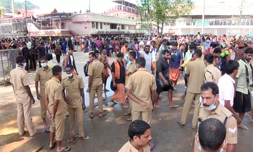 ശബരിമലയില്‍ ജാഗ്രതയോടുള്ള പ്രവര്‍ത്തനവുമായി അഗ്നിശമനസേനാ വിഭാഗം