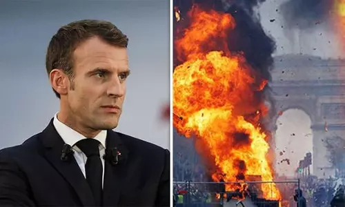 ഫ്രാന്‍സില്‍‌ മക്രോണിന്റെ  ഭരണ പരിഷ്കാരങ്ങള്‍ക്കെതിരെ പ്രതിഷേധം  തുടരുന്നു