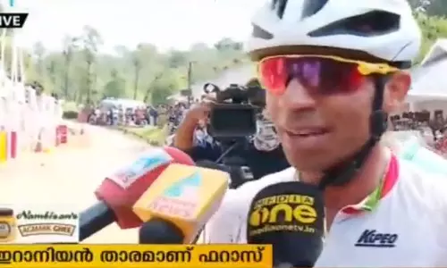 വയനാട്ടിലെ മൗണ്ടന്‍ സൈക്ലിംങ് ചാമ്പ്യന്‍ഷിപ്പില്‍ ഇറാനിയന്‍ താരത്തിന് സ്വര്‍ണ്ണം