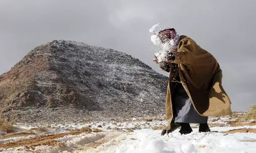 സൗദിയില്‍ വാരാന്ത്യത്തോടെ തണുപ്പ് കൂടുമെന്ന് കാലാവസ്ഥ വിഭാഗം മുന്നറിയിപ്പ്