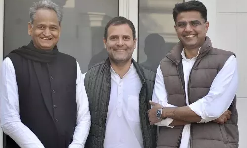 രാജസ്ഥാൻ മന്ത്രിസഭാ വിപുലീകരണ ചർച്ചകൾക്കായി ഗെഹ്‍ലോട്ടും സച്ചിൻ പൈലറ്റും രാഹുലിനെ കാണും