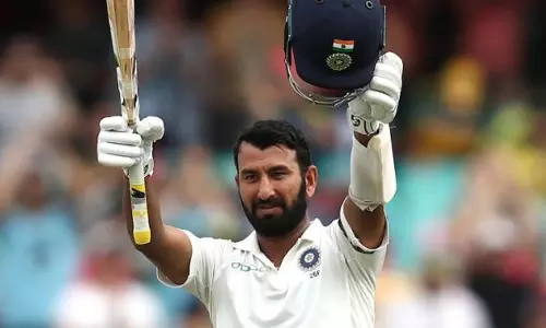 അപരാജിത സെഞ്ചുറിയുമായി പുജാര, തലയുയര്‍ത്തി ഇന്ത്യ