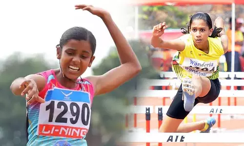 സീനിയര് സ്കൂള് അത്ലറ്റിക് മീറ്റിൽ കേരളം മുന്നില് സീനിയര് സ്കൂള് അത്ലറ്റിക് മീറ്റിൽ കേരളം മുന്നില്