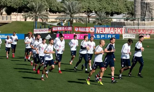 ബയേണ്‍ മ്യൂണിച്ച് ടീം ദോഹയില്‍ പരിശീലനത്തിനെത്തി