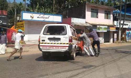 നെടുമങ്ങാട് എസ്.ഐയെ ബി.ജെ.പി പ്രവര്‍ത്തകര്‍ ആക്രമിക്കുന്നതിന്റെ ദൃശ്യങ്ങള്‍ പുറത്ത്