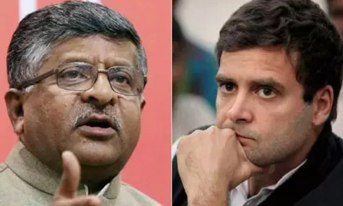 രാഹുലിനും കോണ്‍ഗ്രസിനുമെതിരെ പുതിയ ആരോപണവുമായി നിയമ മന്ത്രി രവിശങ്കര്‍ പ്രസാദ്