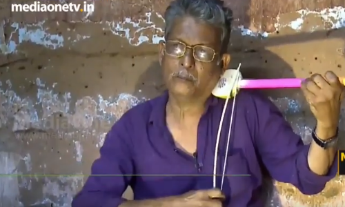 ദൈവം കൈ തൊട്ട കലാകാരന്‍; കളിവീണയില്‍ സംഗീതം തീര്‍ത്ത് ഹുസൈന്‍