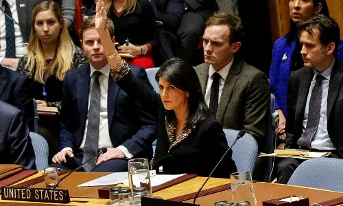 ഇസ്രായേലിനെതിരായ പ്രമേയം വീണ്ടും വീറ്റോ ചെയ്ത് അമേരിക്ക