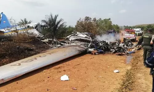 കൊളംബിയയില്‍ വിമാനാപകടം;14 മരണം 