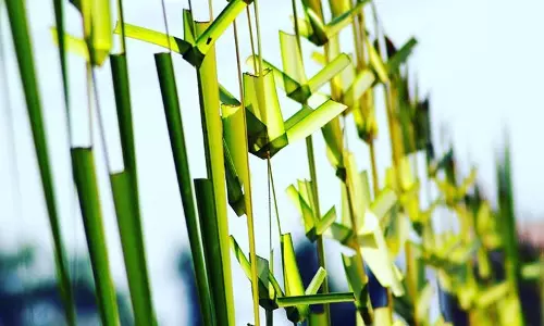 കുരുത്തോലയില്‍ തീര്‍ത്ത വിസ്മയങ്ങള്‍