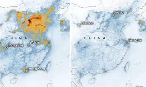 കൊറോണ വൈറസ് ബാധ: ചൈനയില്‍ അന്തരീക്ഷ മലിനീകരണം കുറഞ്ഞു