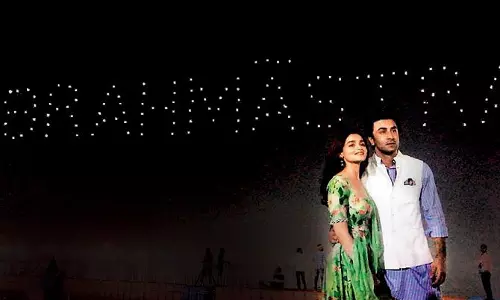 150 ഡ്രോണുകള്‍ പറത്തി ബ്രഹ്മാസ്ത്രയുടെ ടൈറ്റില്‍ റിലീസ്