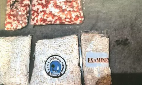 ഖത്തറിലേക്ക് കടത്താന്‍ ശ്രമിച്ച നിരോധിത ഗുളികകളുടെ ശേഖരം പിടികൂടി