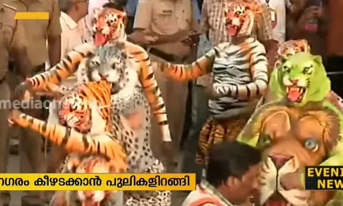 തൃശൂര്‍ നഗരം പുലികള്‍ കയ്യടക്കിയപ്പോള്‍...