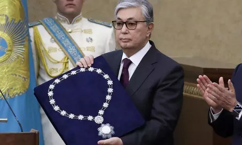 ഖസാക്കിസ്താന് പ്രസിഡന്റായി കാസിം ജൊമാര്ട്ട് ടൊക്കയേവ് സ്ഥാനമേറ്റു ഖസാക്കിസ്താന് പ്രസിഡന്റായി കാസിം ജൊമാര്ട്ട് ടൊക്കയേവ് സ്ഥാനമേറ്റു