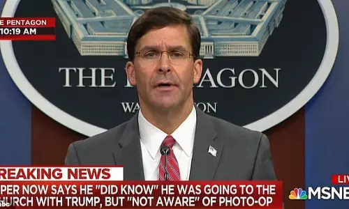 ട്രംപിനോട് യോജിക്കുന്നില്ലെന്ന് അമേരിക്കന്‍ പ്രതിരോധ സെക്രട്ടറി