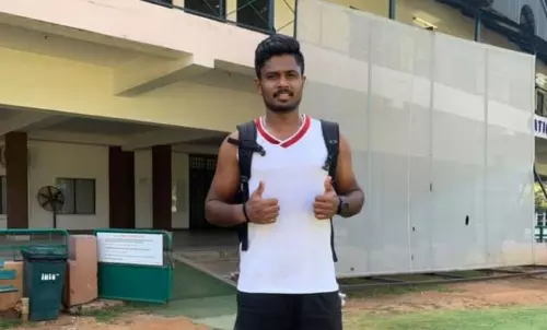 ഓടിയെടുത്ത് സഞ്ജു: ഫിറ്റ്നസ് പാസ് ഓടിയെടുത്ത് സഞ്ജു: ഫിറ്റ്നസ് പാസ്