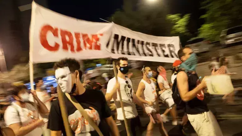 ‘ക്രൈം മിനിസ്​റ്റർ ഗോ ഹോം’; നെതന്യാഹുവിനെതെ പ്രതിഷേധം കനക്കുന്നു