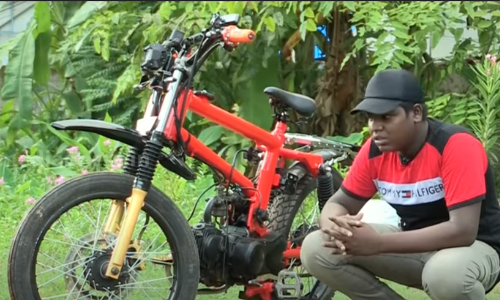 ഒന്നര മാസം കൊണ്ട് ബൈക്ക് റെഡി, ചെലവായത് 10,000 രൂപ; ലോക്ഡൌണ്‍ കാലത്ത് താരമായി ഒന്‍പതാം ക്ലാസുകാരന്‍