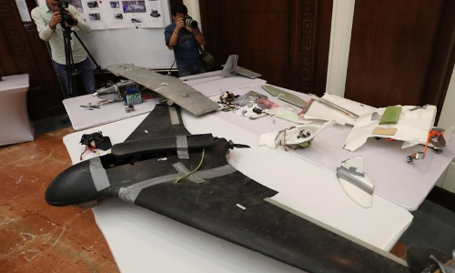 യമനിലെ ഹൂത്തി വിമതര്‍ സൗദിക്ക് നേരെ അയച്ച ഡ്രോണ്‍ അറബ് സഖ്യസേന തകര്‍ത്തു