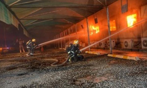 ജിദ്ദ ഹറമൈന്‍ റെയില്‍വേ സ്റ്റേഷന്‍ ഓഫീസില്‍ വന്‍ തീപിടുത്തം