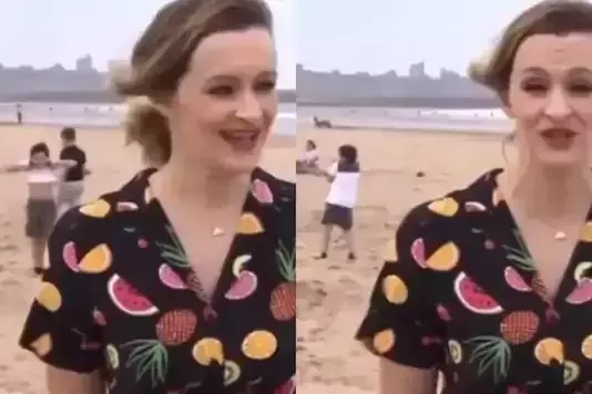 റിപ്പോര്‍ട്ടറുടെ പിറകില്‍ കൊച്ചുകുറുമ്പന്‍റെ കോപ്രായങ്ങള്‍: വീഡിയോ വൈറല്‍