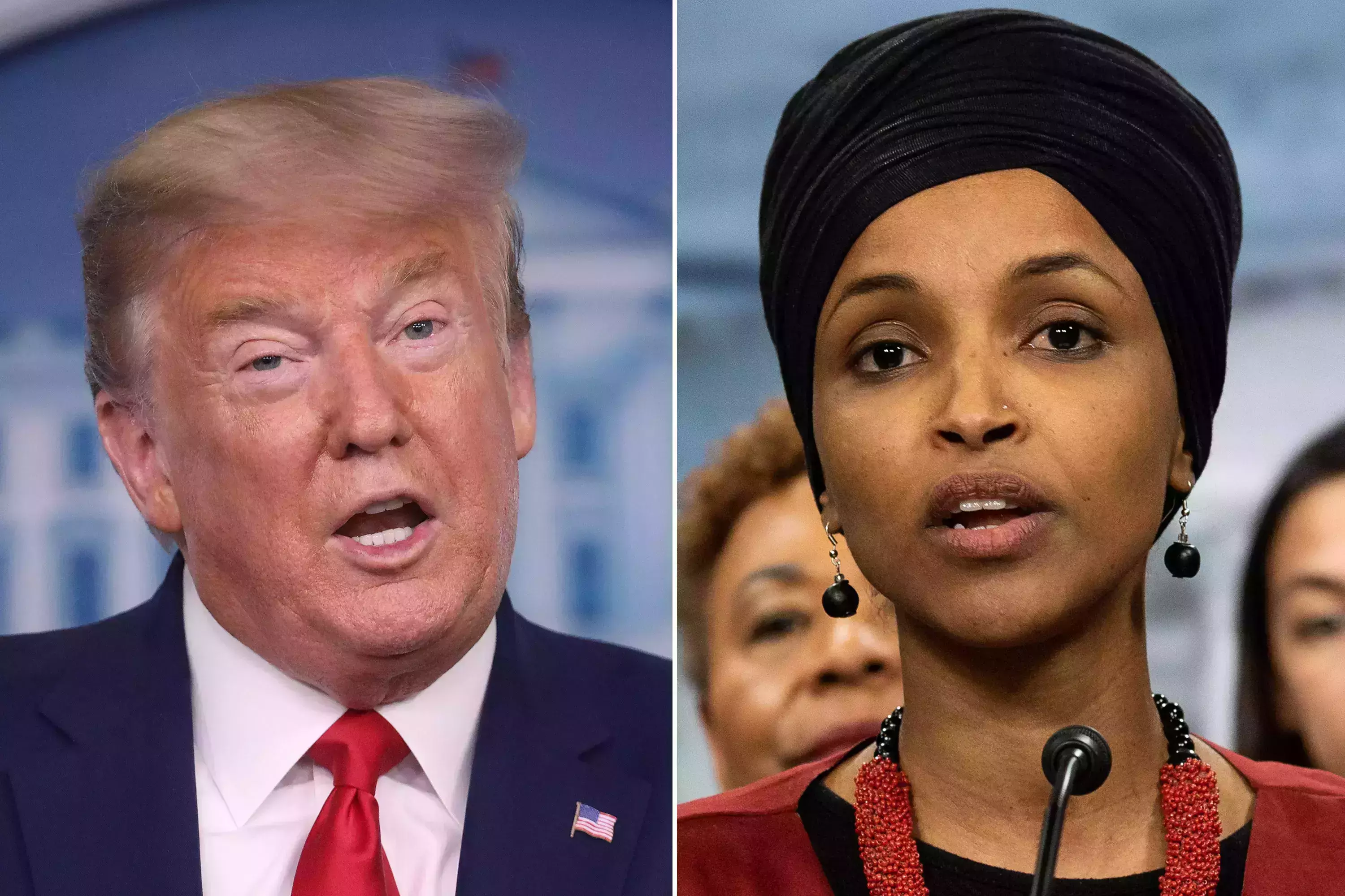 സഹോദരനെ വിവാഹം കഴിച്ചു, നിയമവിരുദ്ധമായി വന്നു : മിനസോട്ട ഡെമോക്രാറ്റ് വനിത പ്രതിനിധിയെ പരിഹസിച്ച് ട്രംപ്