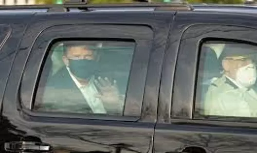 കോവിഡ് ചികിത്സയിലിരിക്കെ പ്രോട്ടോക്കോള്‍ ലംഘിച്ചു; ട്രംപിന്‍റെ കാര്‍ യാത്ര വിവാദമാകുന്നു