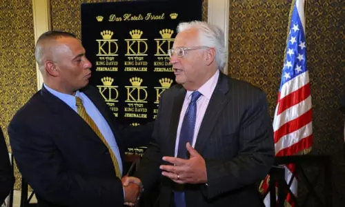 വെസ്റ്റ്ബാങ്കിന്റെ ചില ഭാഗങ്ങളില്‍ ഇസ്രായേലിന് അവകാശമുണ്ടെന്ന് യു.എസ് അംബാസിഡര്‍