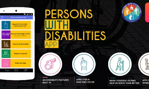 ഭിന്നശേഷിക്കാരായ വോട്ടർമാർക്കായി കേന്ദ്ര തെരഞ്ഞെടുപ്പ് കമ്മീഷന്റെ മൊബൈൽ ആപ്പ് 