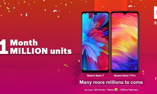 റെക്കോര്‍ഡ് വില്‍പ്പനയുമായി റെഡ്മി നോട്ട് 7 ശ്രേണി