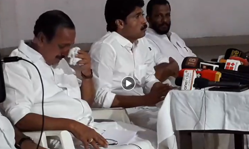 ‘ഒളിക്യാമറ ഓപ്പറേഷനില്‍ ഗൂഢാലോചന നടന്നു’; വാര്‍ത്താ സമ്മേളനത്തില്‍  പൊട്ടിക്കരഞ്ഞ് എം.കെ രാഘവൻ