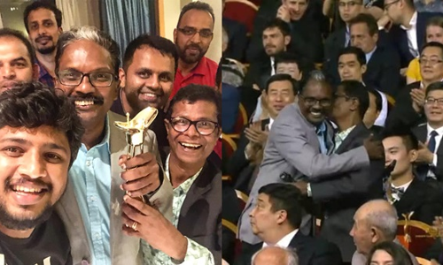 ഷാങ്ഹായ് മേള: ഡോ.ബിജുവിനും ഇന്ദ്രന്‍സിനും സ്വീകരണം