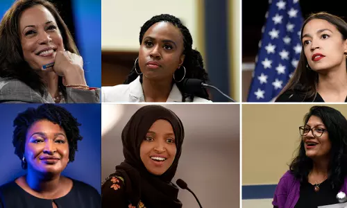 കമ്യൂണിസ്റ്റ് കമല, സ്ക്വാഡ്, സ്റ്റേയ്സി എബ്രാംസ്.. ട്രംപിന്‍റെ സ്ത്രീവിരുദ്ധതയെ, വംശവെറിയെ പൊരുതി തോല്‍പിച്ചവര്‍