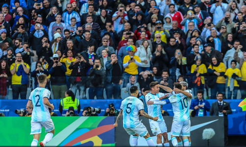 കോപ്പയില്‍ ചിലിയെ തകര്‍ത്ത് അര്‍ജന്റീന മൂന്നാമത്; മെസിക്ക് ചുവപ്പ് കാര്‍ഡ്