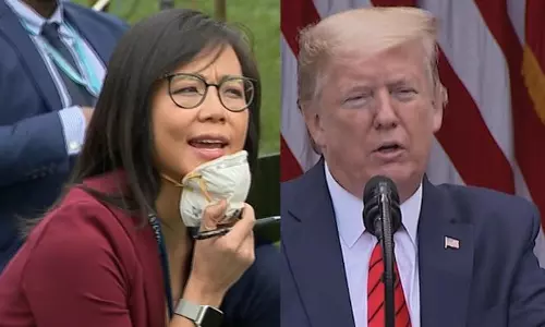 മാധ്യമപ്രവര്‍ത്തകക്ക് വംശീയമായി ഉത്തരം നല്‍കി ട്രംപ് വാര്‍ത്താസമ്മേളനം പാതിവഴിയില്‍ അവസാനിപ്പിച്ചു