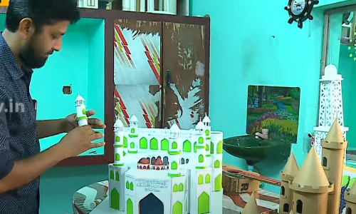 ഭിന്നശേഷിക്കാരിയായ മകള്‍ക്കായി വിവിധ വസ്തുക്കളുടെ രൂപങ്ങള്‍ ഉണ്ടാക്കാന്‍ പഠിച്ച് ഒരു പിതാവ്