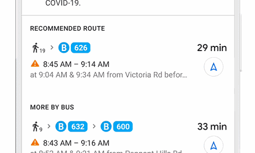 കോവിഡ് മുന്നറിയിപ്പുകളുമായി ഗൂഗിള്‍ മാപ്
