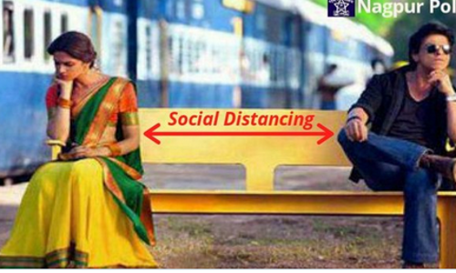 ‘ഡോണ്ട് അണ്ടര്‍ എസ്റ്റിമേറ്റ് ദ പവര്‍ ഓഫ് സോഷ്യല്‍ ഡിസ്റ്റന്‍സിംഗ്’; വൈറലായി നാഗ്പൂര്‍ പൊലീസിന്റെ കൊറോണ പോസ്റ്റ്