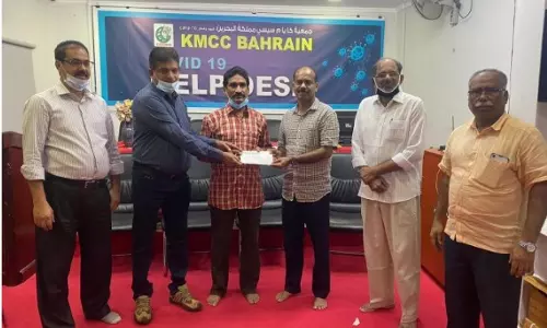 സാം സാമുവലിന്റെ കുടുംബത്തിന് കെ.എം.സി.സിയുടെ സ്‌നേഹവായ്പ്; കുടുംബത്തിന് ഒരു ലക്ഷം രൂപ സഹായധനം കൈമാറി