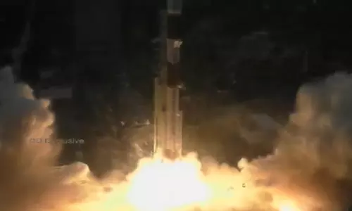 പത്ത് ഉപ​ഗ്രഹങ്ങളെയും വഹിച്ചുള്ള പി.എസ്.എൽ.വി വിക്ഷേപണം വിജയകരം