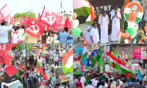 കോഴിക്കോട്ടെ കൊട്ടിക്കലാശം