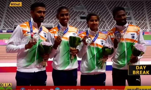 മൂന്നാം ദിനം ഇന്ത്യക്ക് മൂന്ന് മെഡലുകള്; ഏഷ്യൻ അത്ലറ്റിക്സ് ചാംപ്യന്ഷിപ്പില് ഇന്ത്യ നാലാമത് മൂന്നാം ദിനം ഇന്ത്യക്ക് മൂന്ന് മെഡലുകള്; ഏഷ്യൻ അത്ലറ്റിക്സ് ചാംപ്യന്ഷിപ്പില് ഇന്ത്യ നാലാമത്