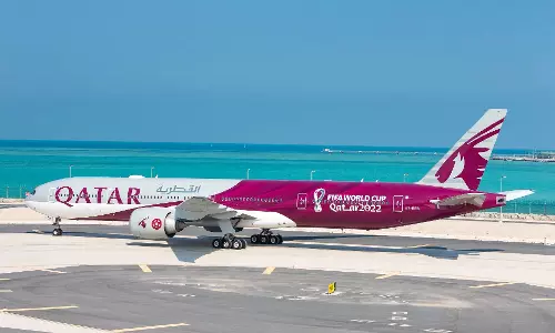 2022 ലോകകപ്പ് ഫുട്ബോള്‍ പ്രചാരണത്തിന് ഖത്തര്‍ എയര്‍വേയ്സിന്റെ പ്രത്യേക വിമാനം